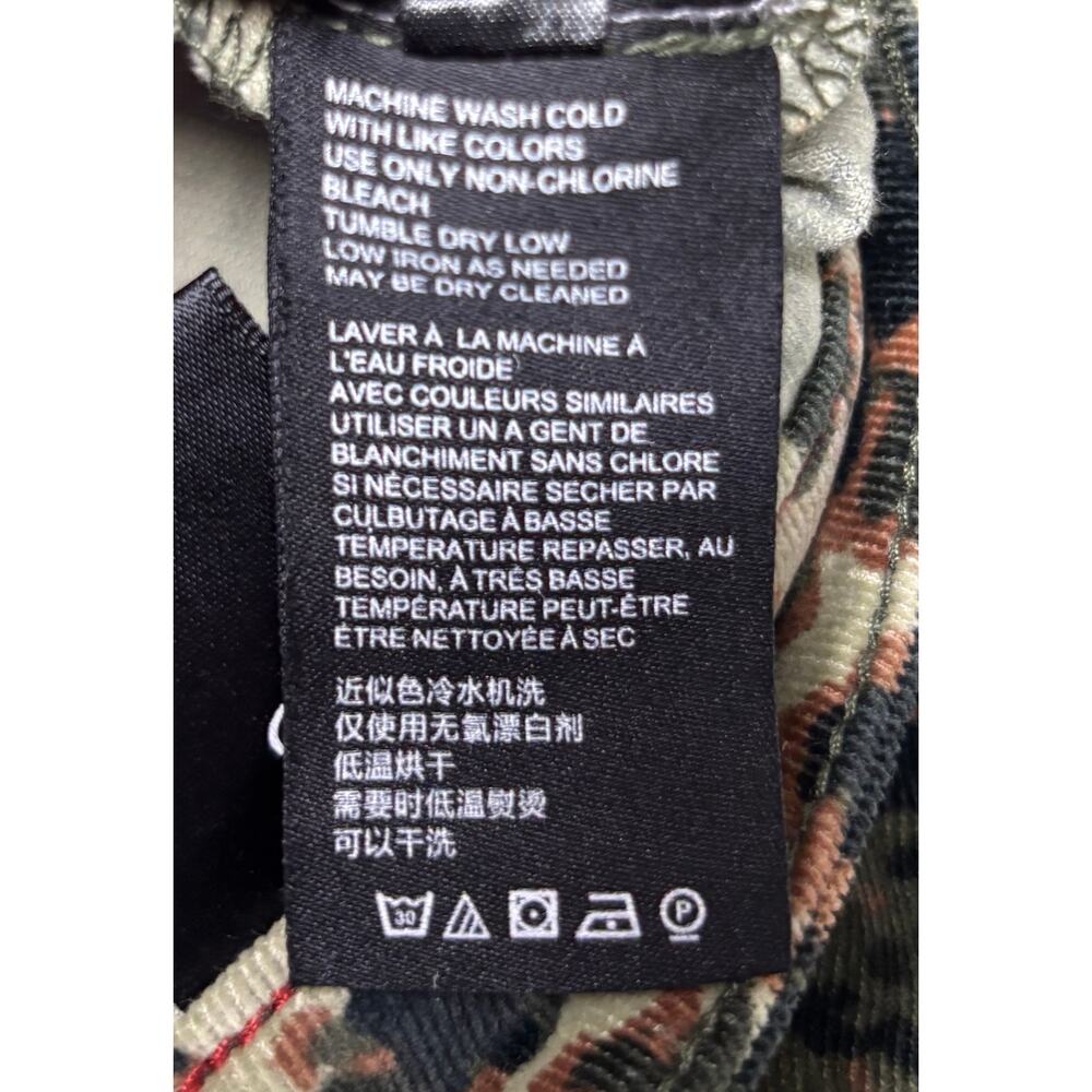 Pilcro Anthropologie Pants Womens 28 Camo Floral Corduroy High Rise Skinny EUC - Picture 13 of 13